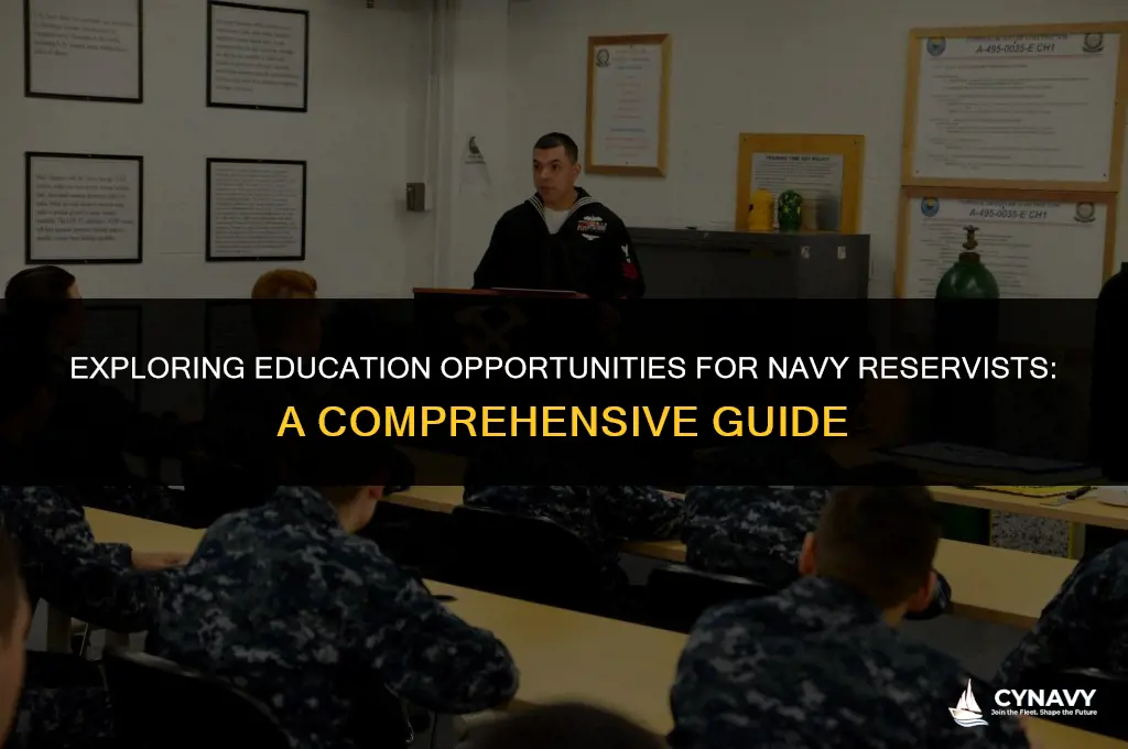 do navy reserves go to a school