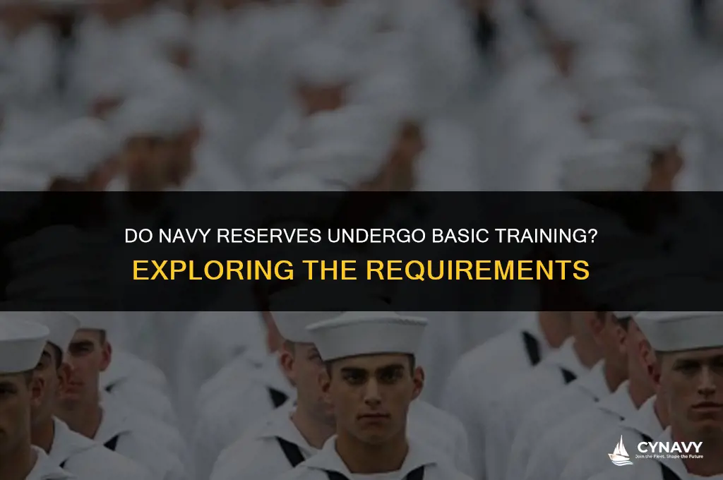 do navy reserves go to basic training