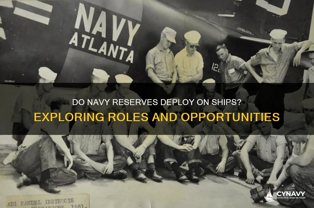 do navy reserves mas get to deploy on ships