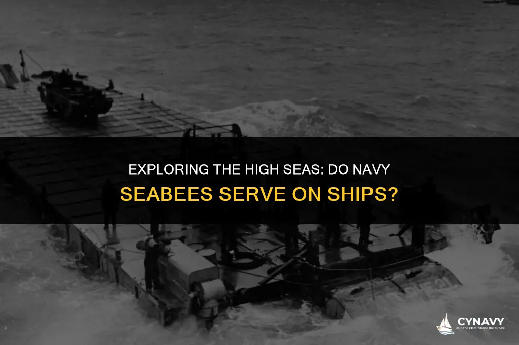do navy seabees go on ships