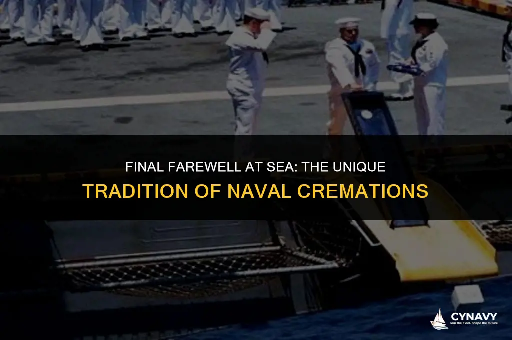 do navy ships do cremation on board