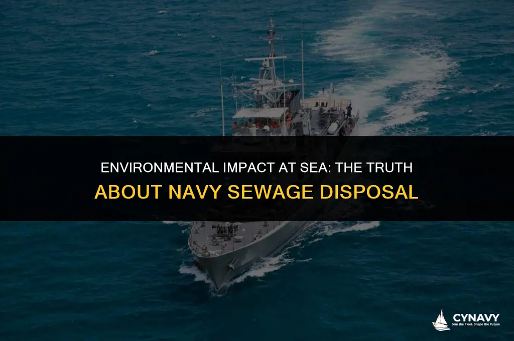 do navy ships dump sewage in the ocean