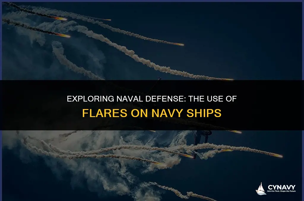 do navy ships fire flares