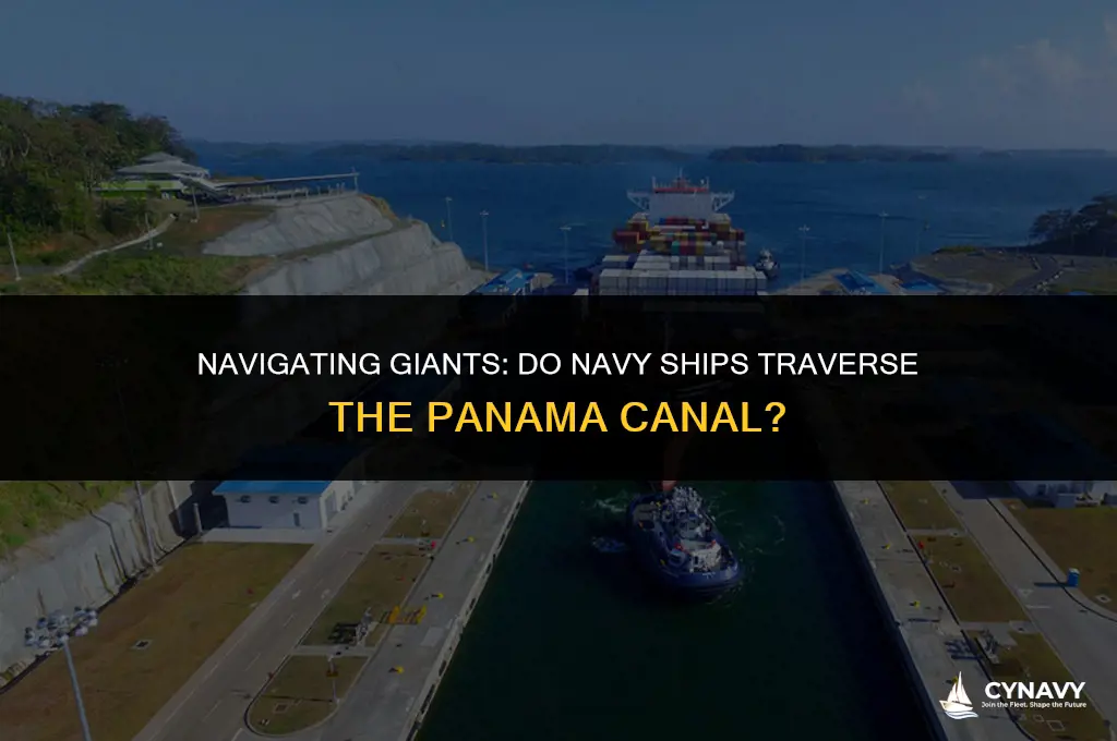 do navy ships go through the panama canal