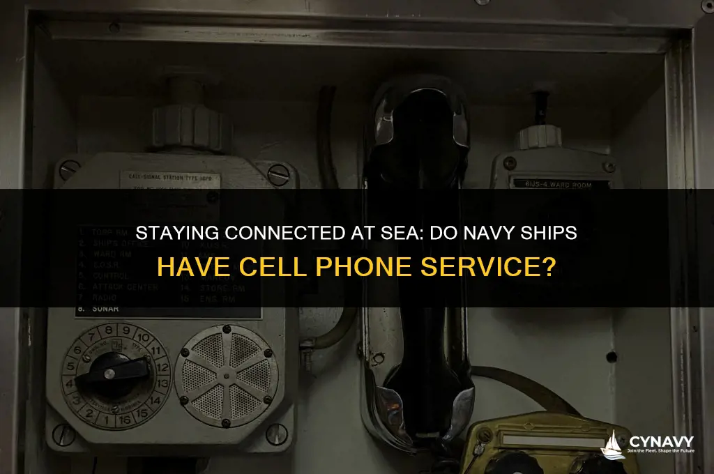do navy ships have cell phone service
