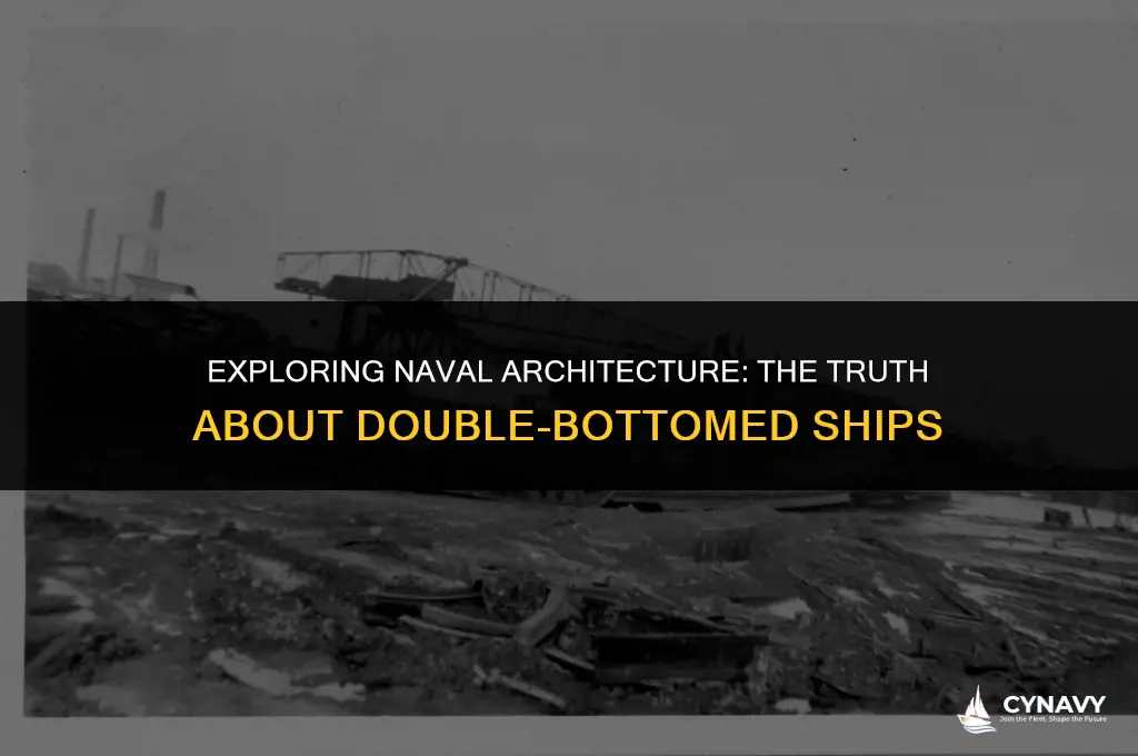 do navy ships have double bottoms