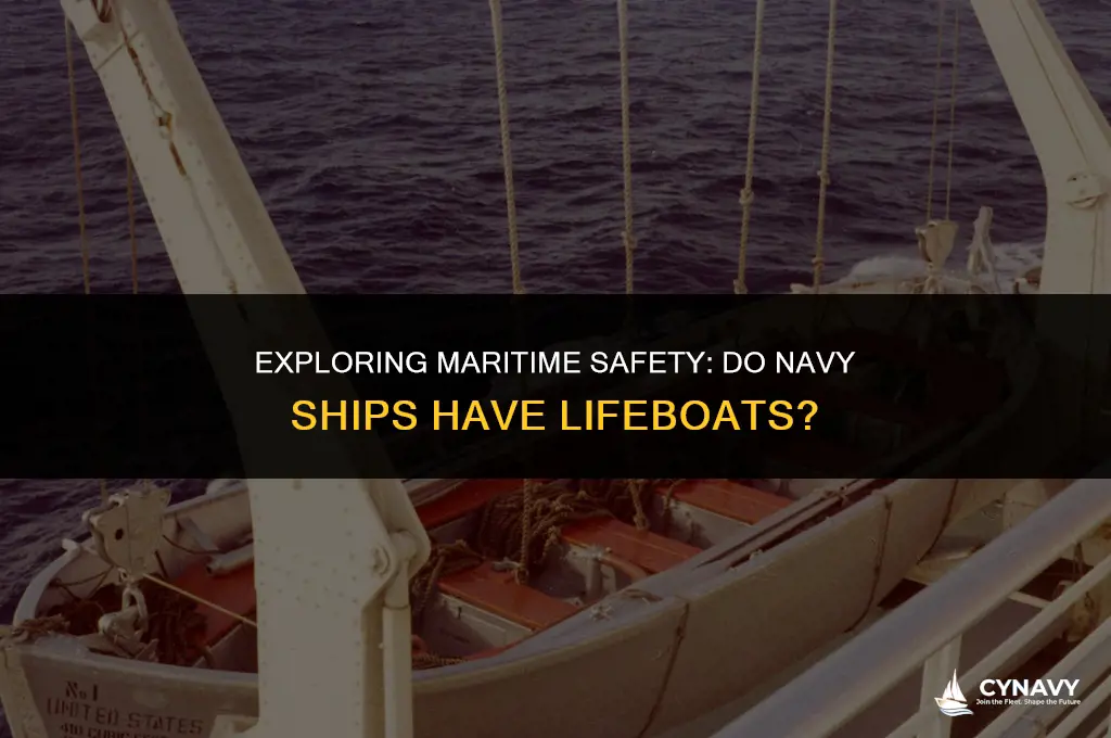 do navy ships have lifeboats