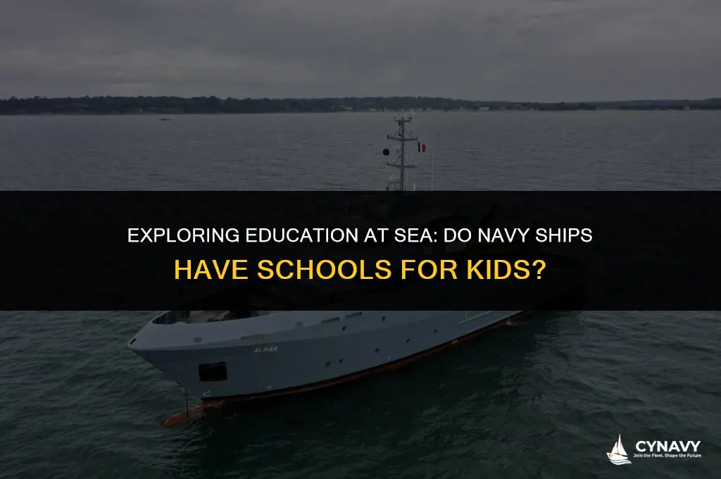 do navy ships have schools for kids