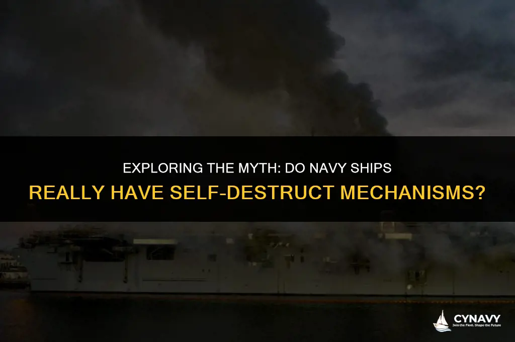do navy ships have self destruct