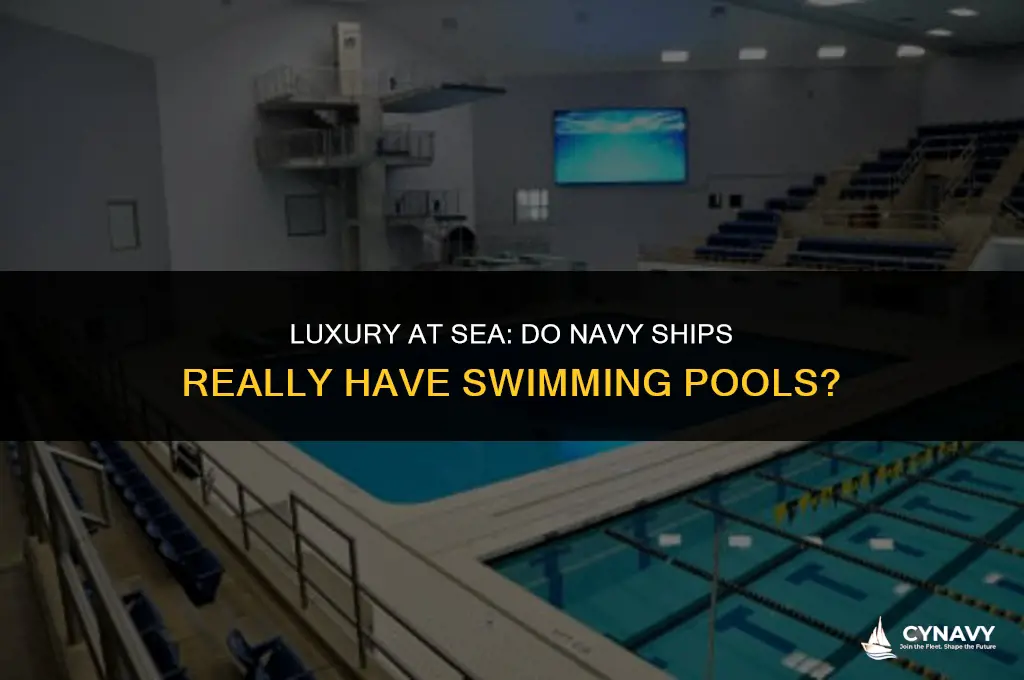 do navy ships have swimming pools