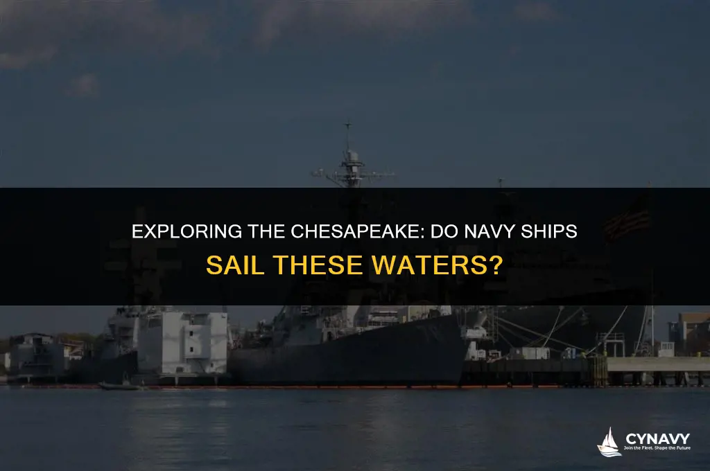 do navy ships sail chesapeake bay