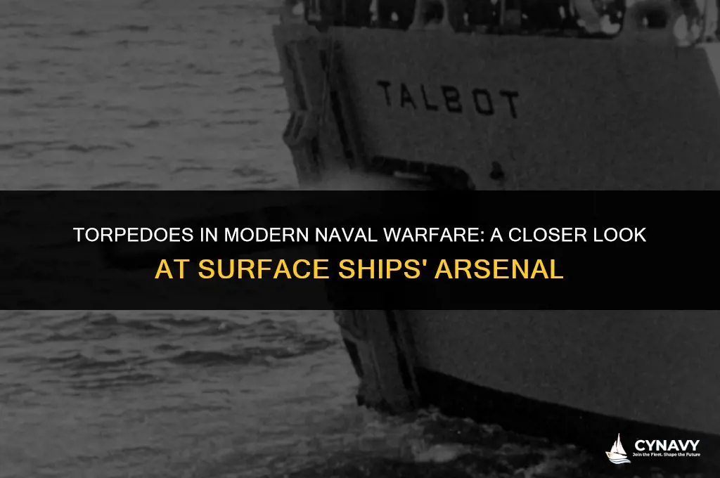 do navy surface ships still use torpedos