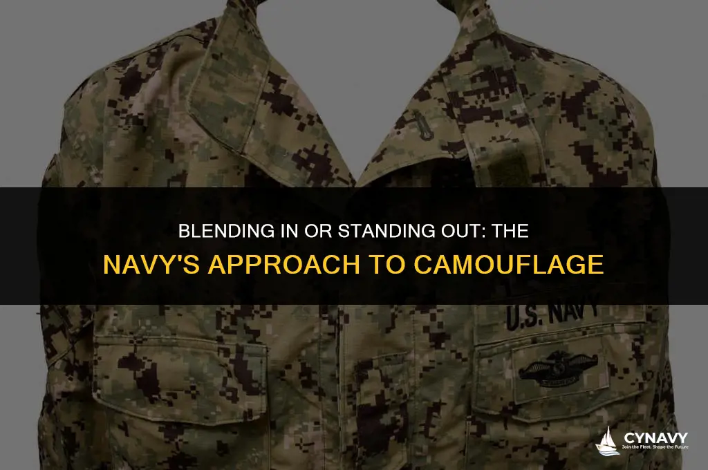 do navy wear camouflage