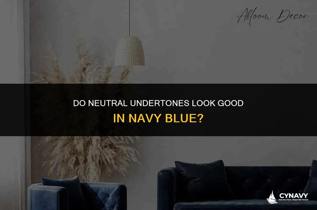 do neutral undertones look good in navy blue