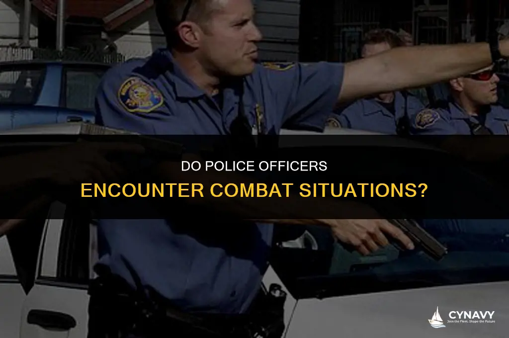 do officers see combat