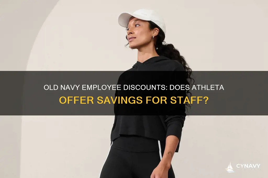 do old navy employees get a discount at athleta