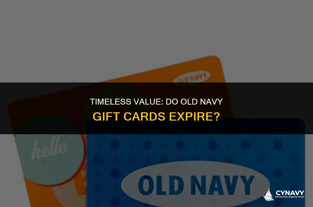 do old navy gift cards expire