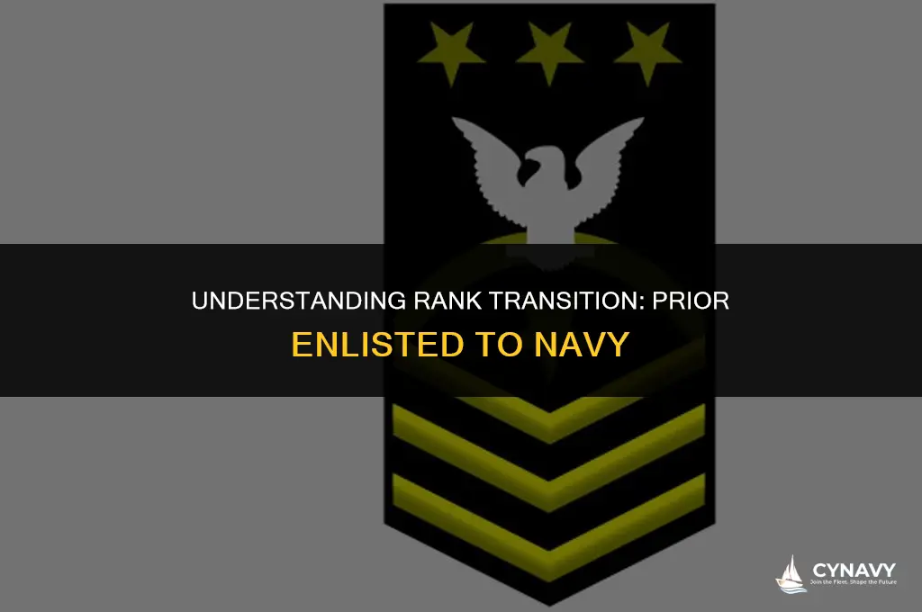 do prior enlisted lose rank when joining the navy