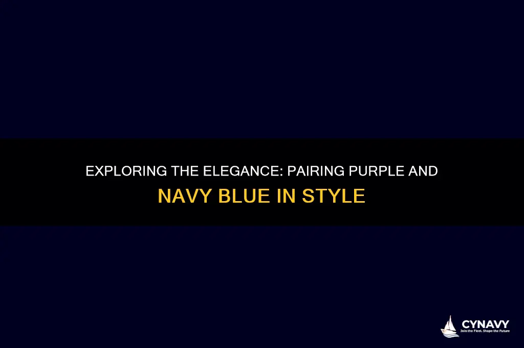 do purple and navy blue look good together