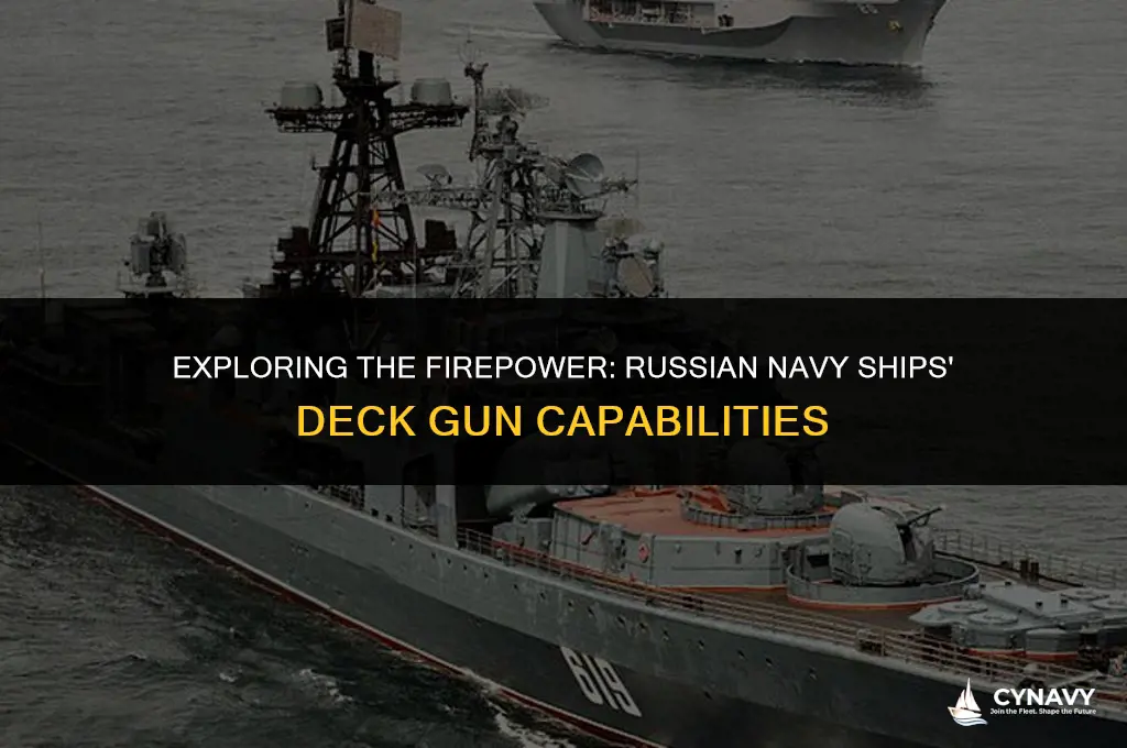 do russian navy ships have more than one deck gun