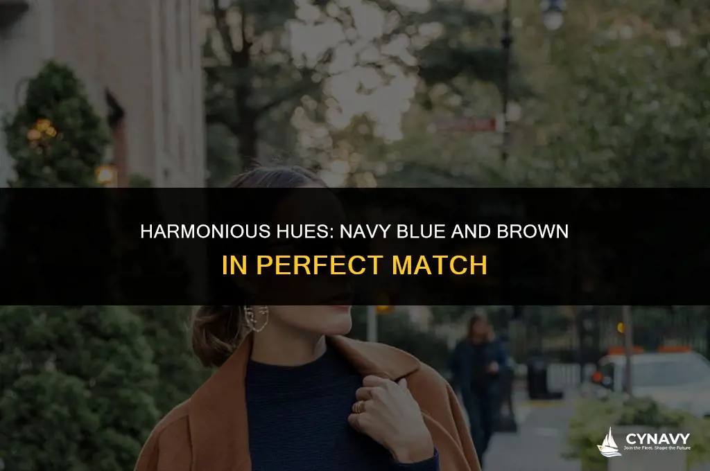 do the colors navy blue and brown match