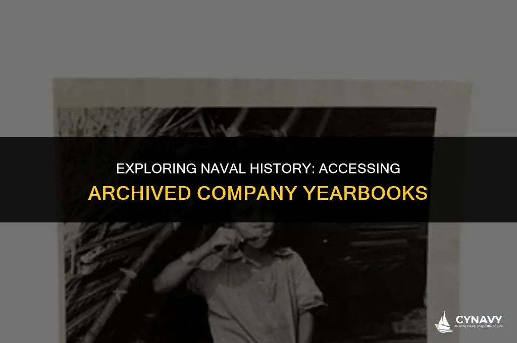 do the navy have archived pics of naval company yearbooks