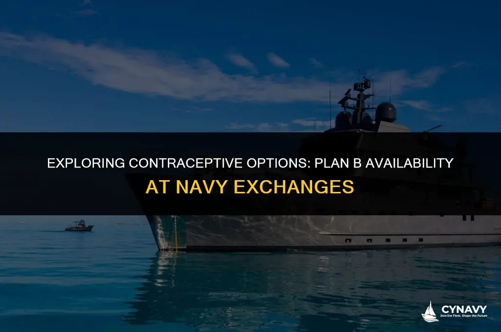 do they sell plan b at the navy exchange