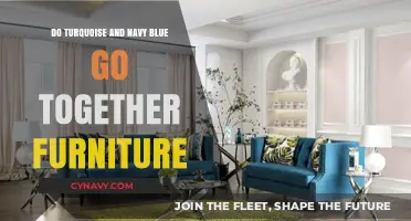 Harmonious Hues: Turquoise and Navy Blue in Furniture Design