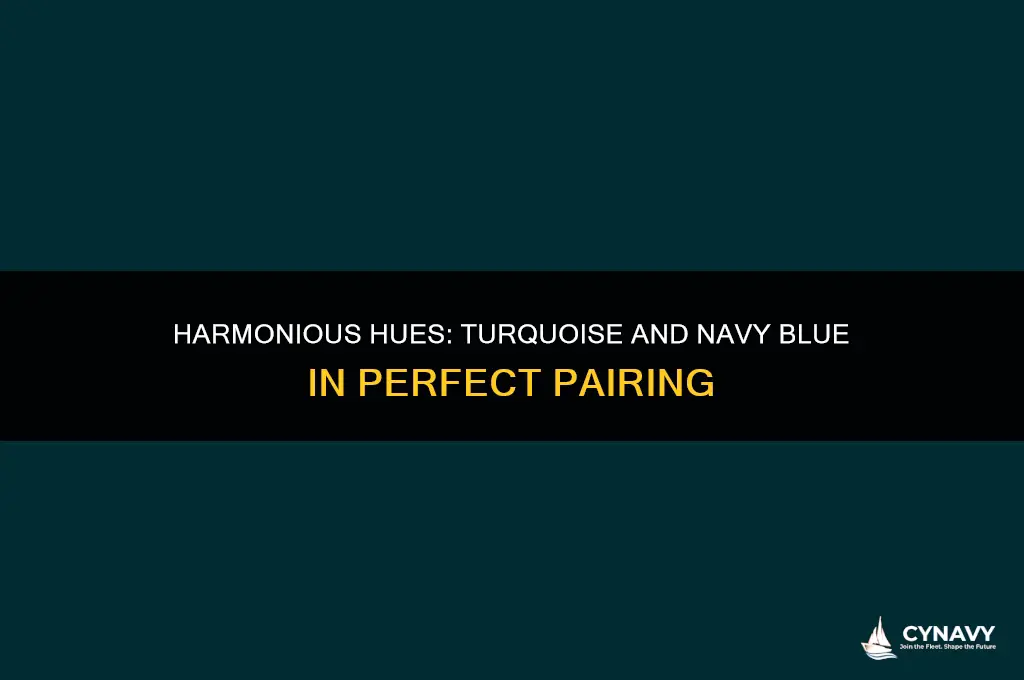 do turquoise and navy blue go together