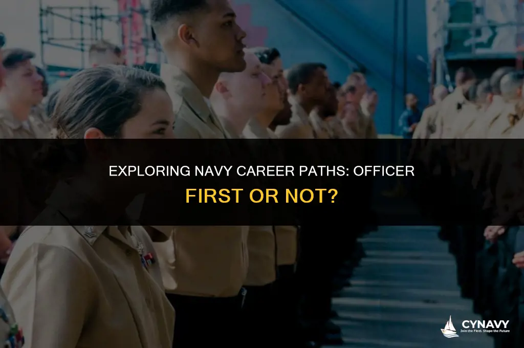 do u have to become an officer before the navy