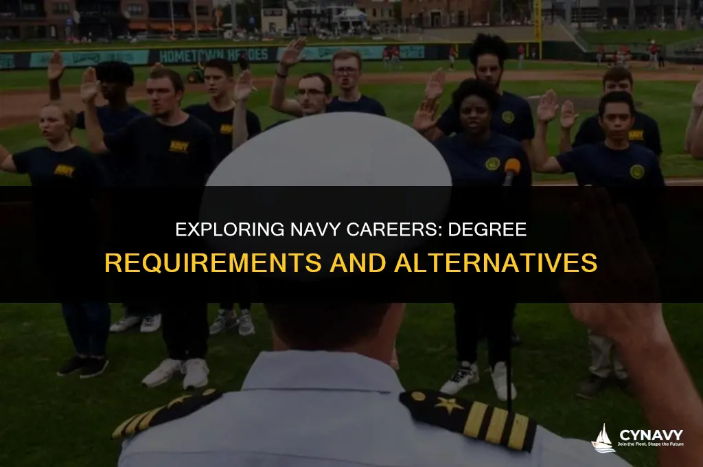 do u need a degree to be in the navy