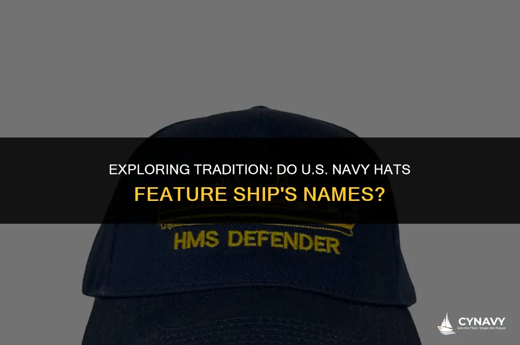 do us navy hats have ship