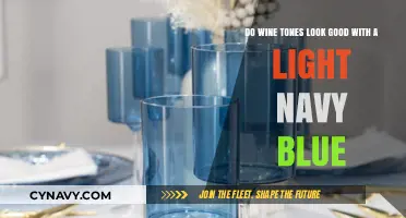 Elegant Pairing: Wine Tones and Light Navy Blue in Harmony