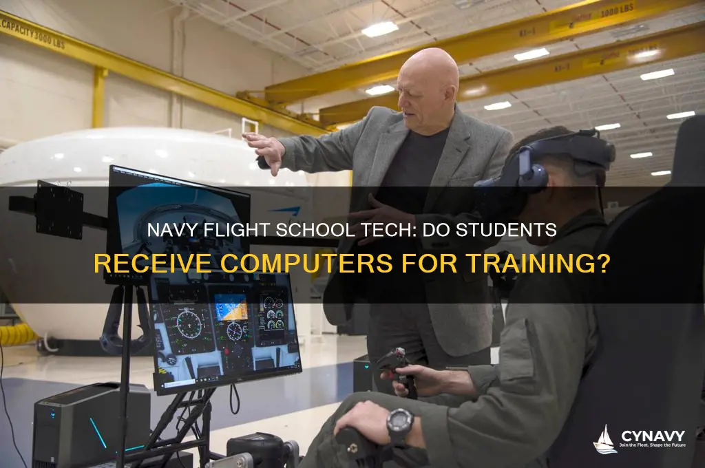 do you get a computer in navy flight school