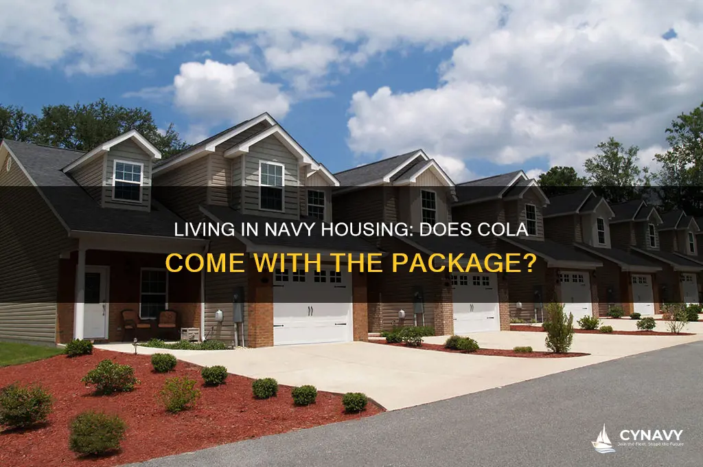 do you get cola if you live in navy housing