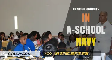 Do Navy A-Schools Provide Computers for Training and Education?