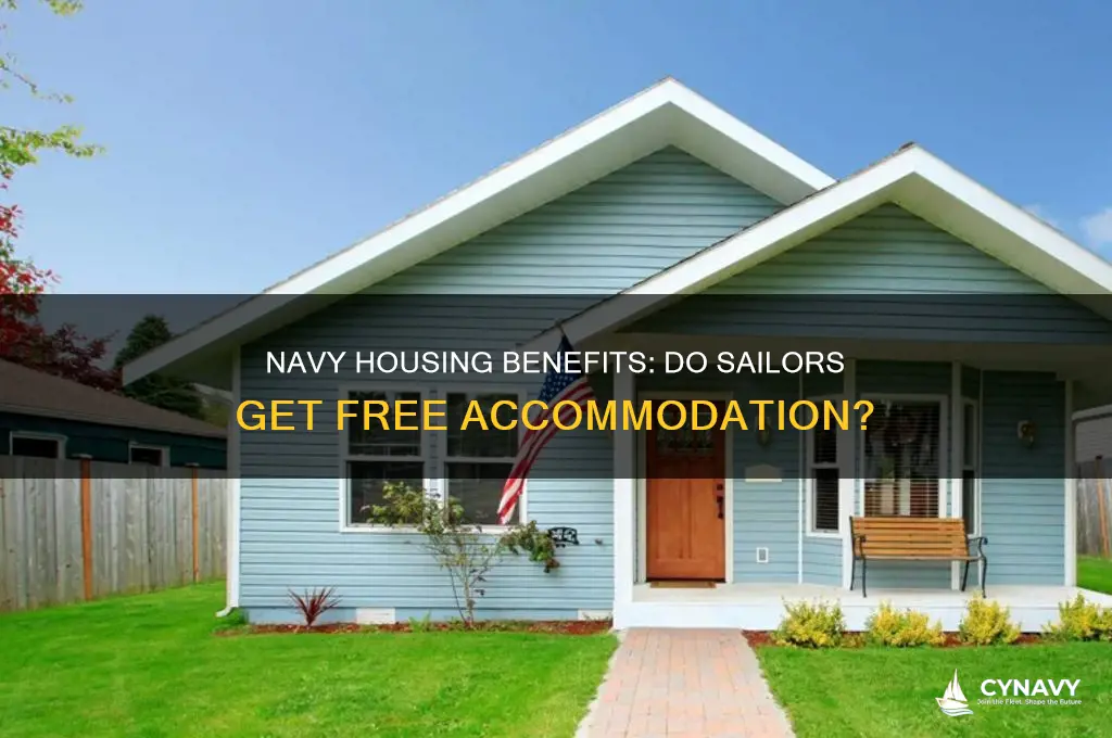 do you get free housing in the navy