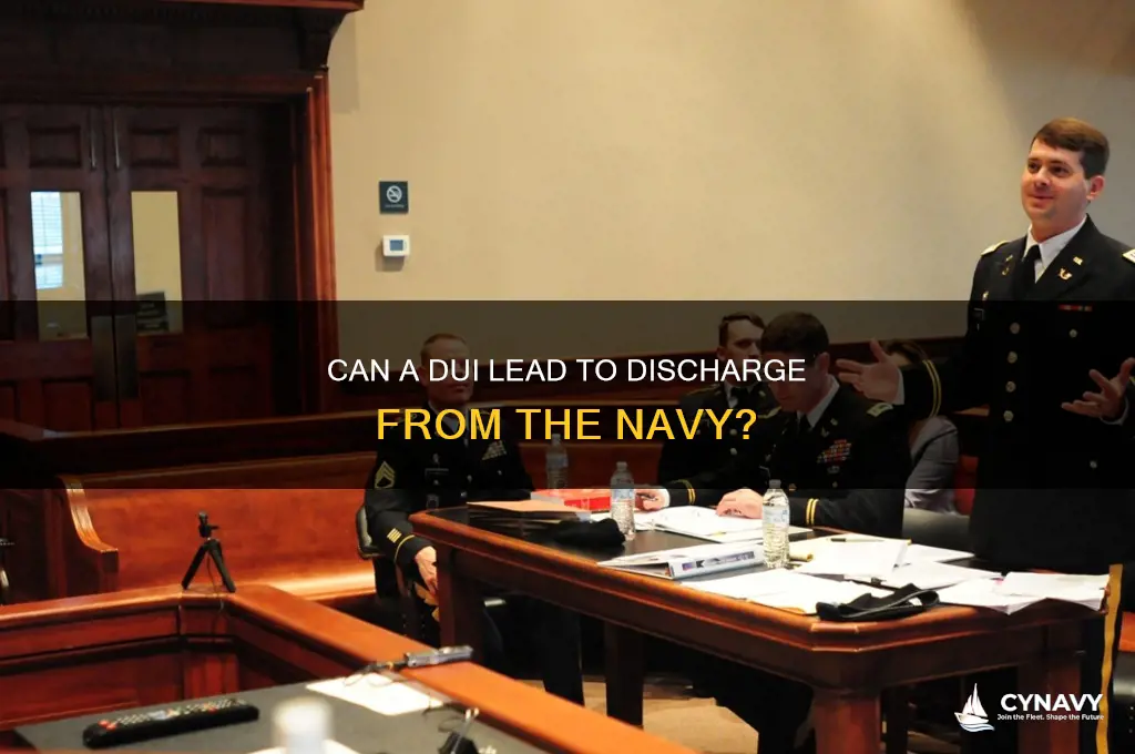 do you get kicked out of navy for dui