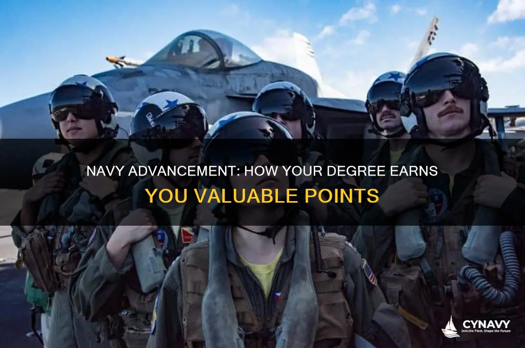do you get points for a degree on navy advancement