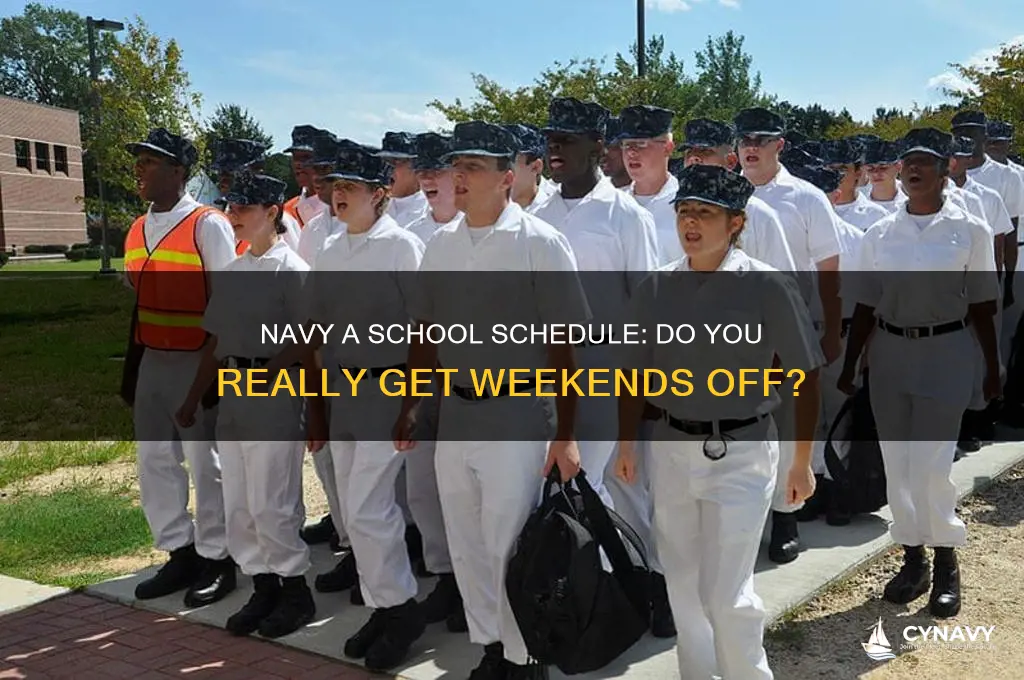 do you get weekends off in navy a school