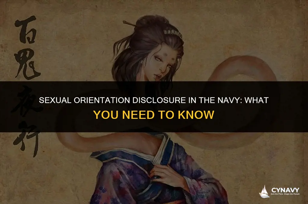 do you habe to disclose sexual orientation in navy
