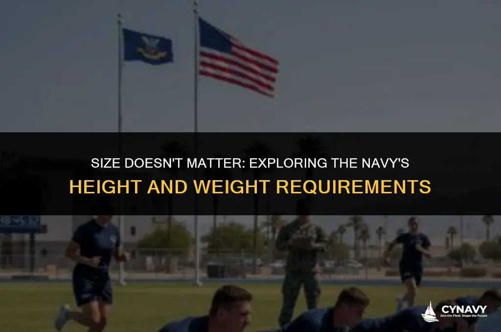 do you have to be big to join the navy