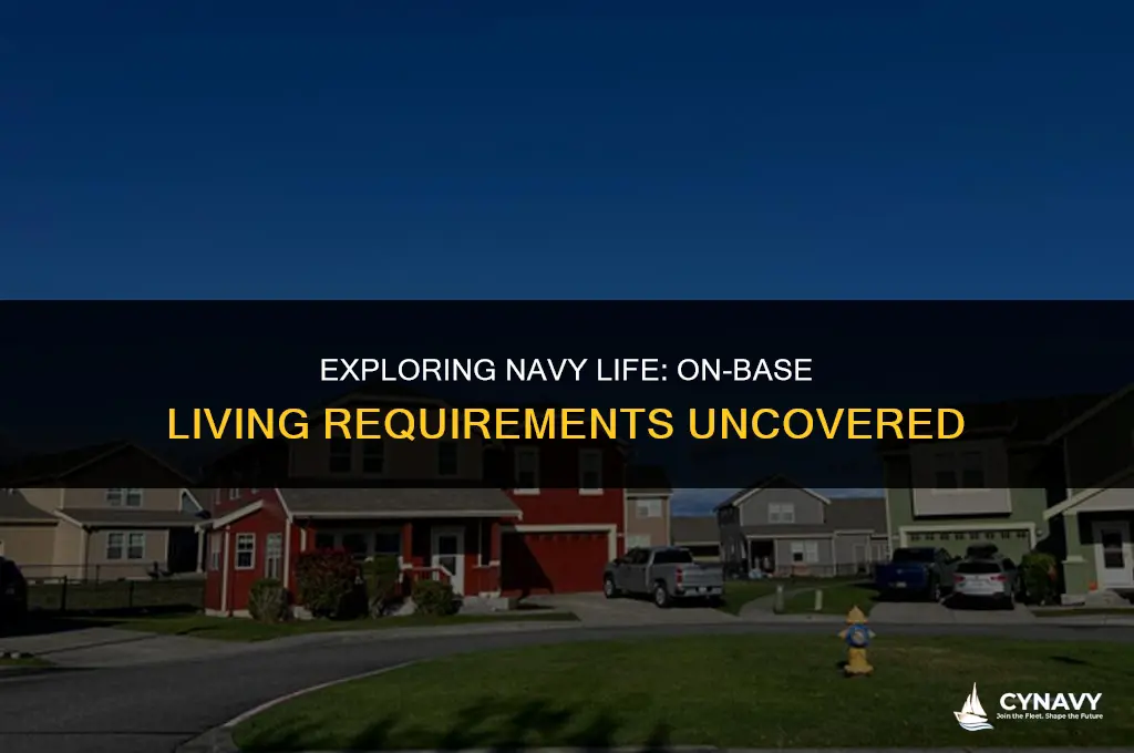 do you have to live on base in the navy