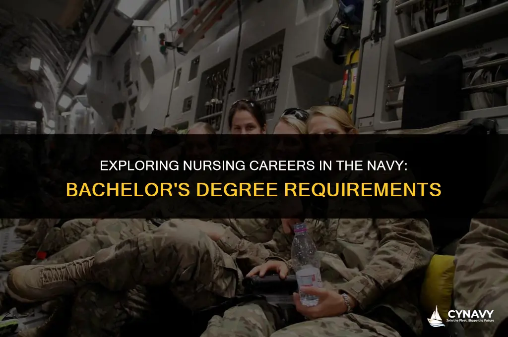 do you need a bachelors of nursing joining the navy