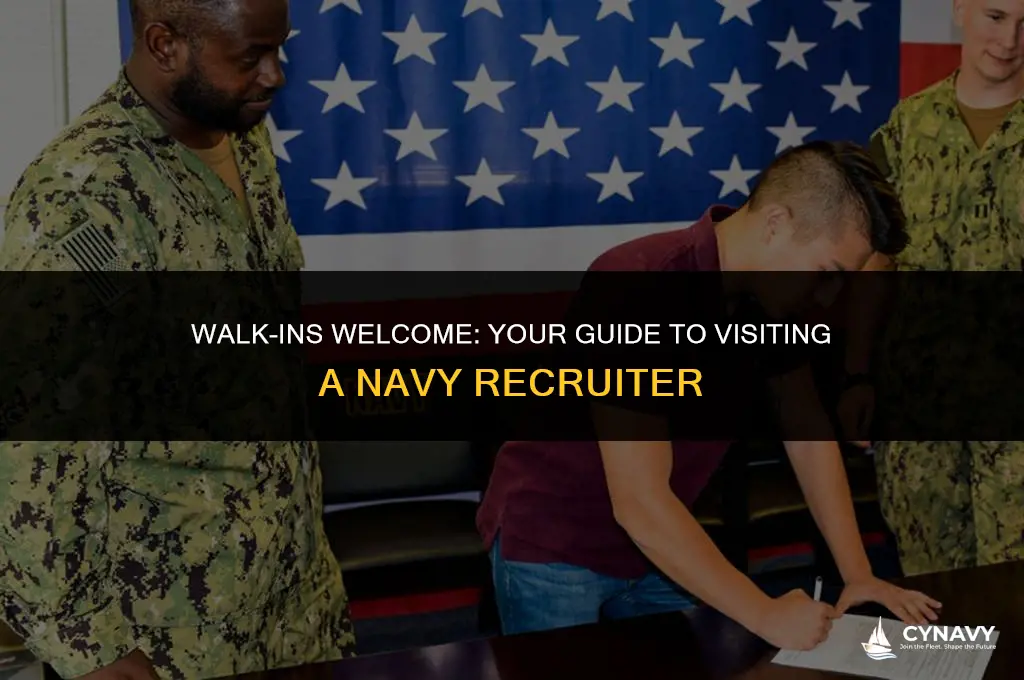do you need an appointment for a navy recruiter