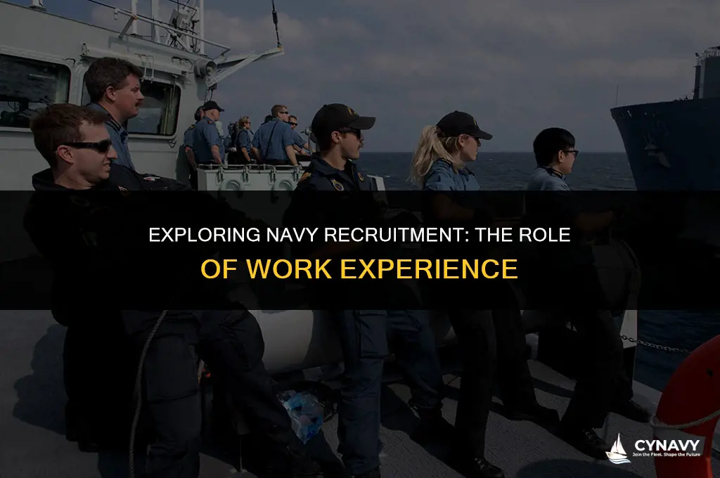 do you need work experience to join the navy