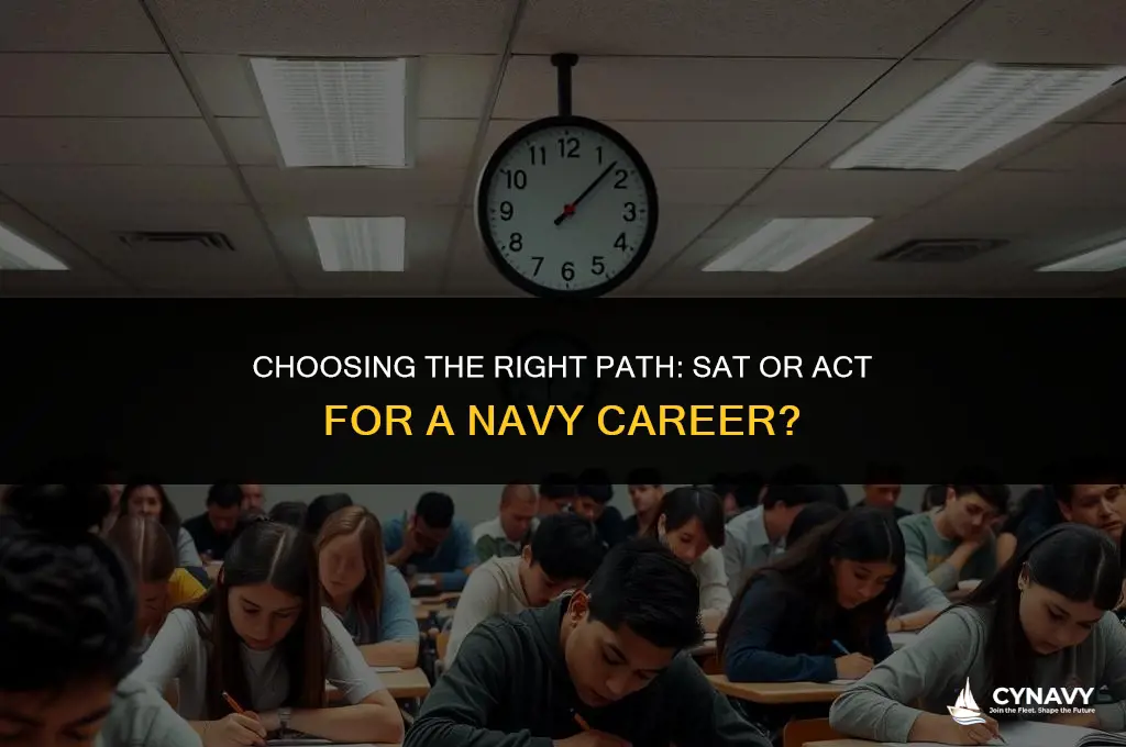 do you take sat or act to go into navy