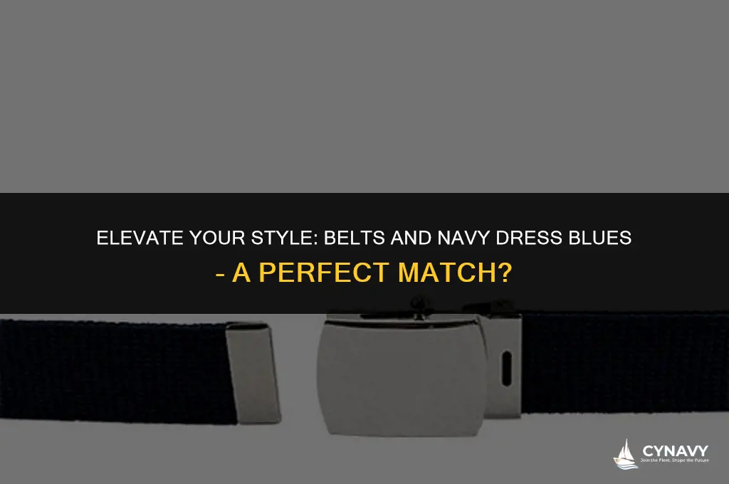 do you wear a belt with navy dress blues