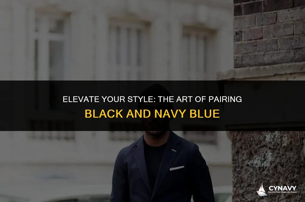 do you wear black and navy blue together