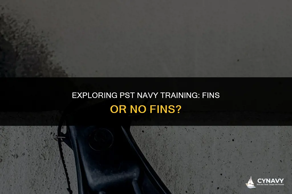 do you wear fins for pst navy